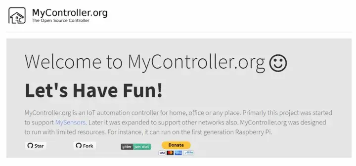 The MyController website