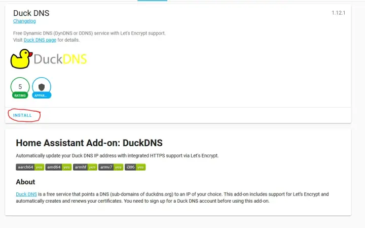 Duck dns home assistant настройка