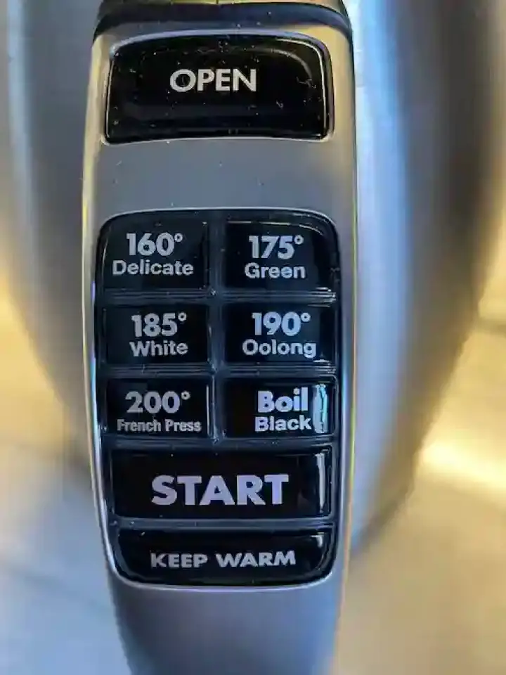 The control panel for a fancier kettle