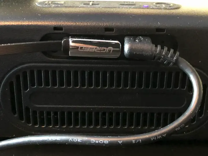 The IO ports on the speaker