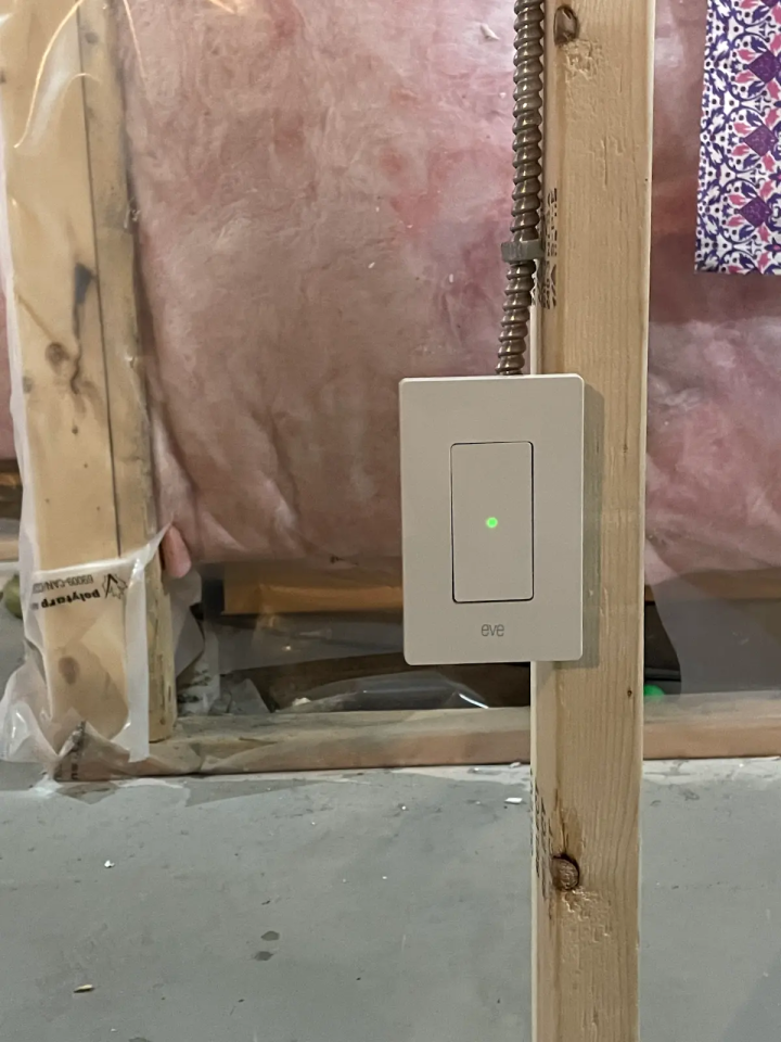 The Eve smart switch, which requires a neutral