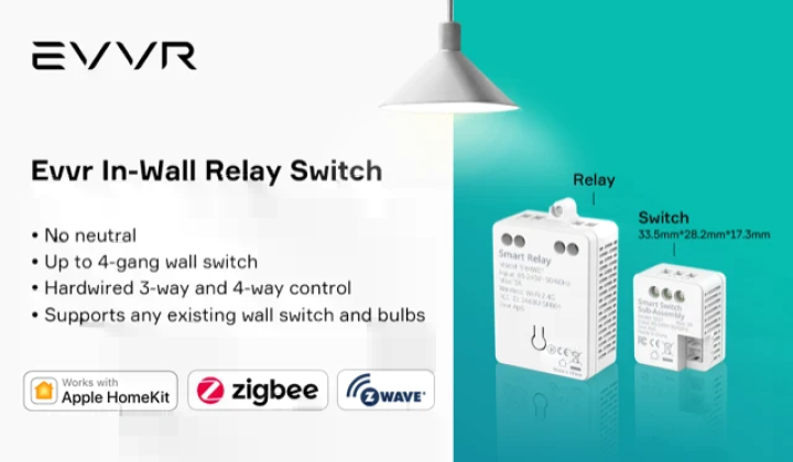 Evvr smart in wall relay