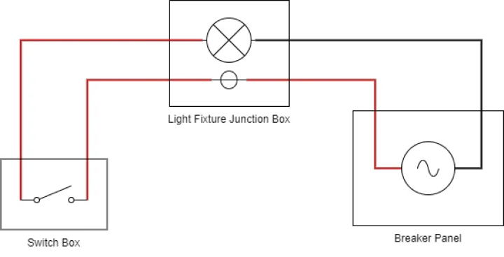 No neutral light switch circuit