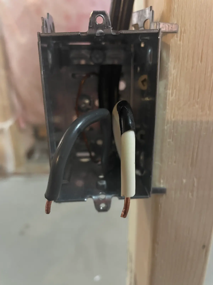 The switch box wiring when a neutral wire is not present